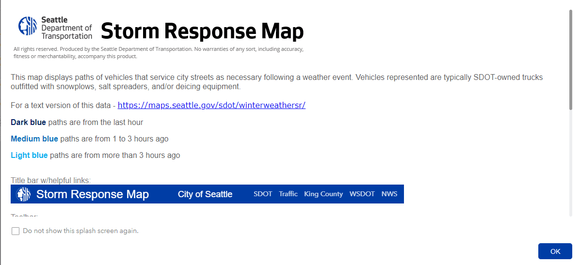 photo of winter weather response page prompt