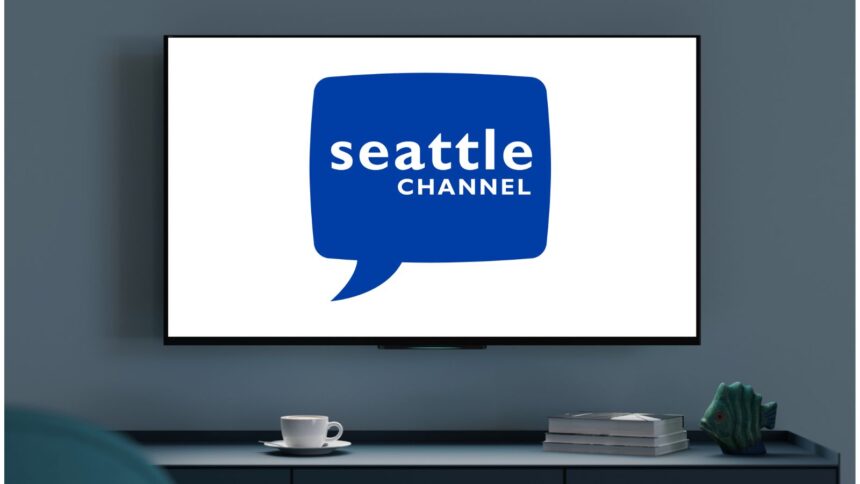 Seattle channel logo with a coffee cup