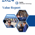 Decorative boxes depicting Seattle IT