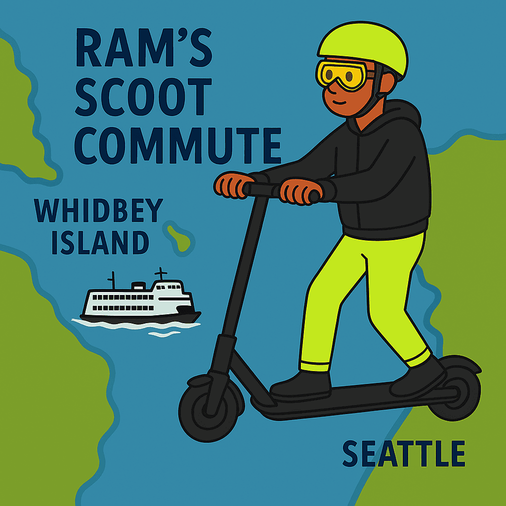 Kick, push, commute: How one Seattle IT rider rolled into the spotlight